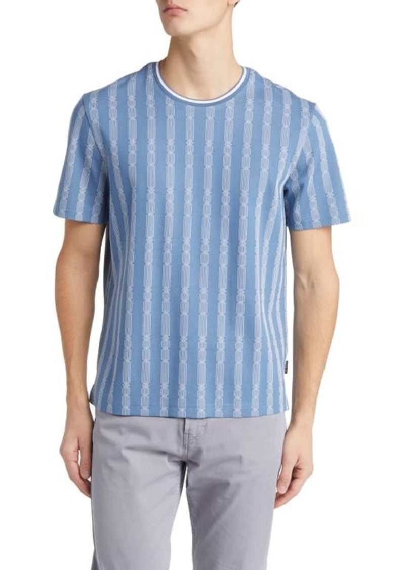 Ted Baker London Estat Cable Stripe Jacquard T-Shirt