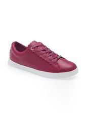 Ted Baker London Feeki Leather Lace-Up Sneaker in Fuchsia at Nordstrom