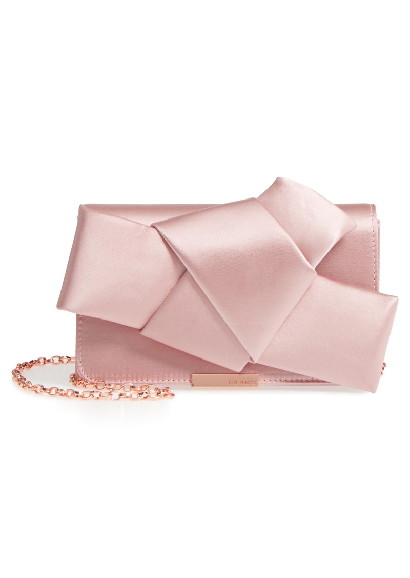 ted baker pink bow clutch bag