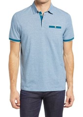Ted Baker London Fishing Slim Fit Polo in Sky Blue at Nordstrom
