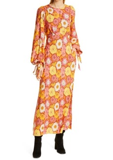 Ted Baker London Floral Long Sleeve Dress in Red at Nordstrom