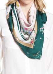 Ted Baker London Flourish Square Silk Scarf in Dusky-Pink at Nordstrom