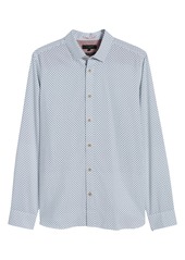 Ted Baker London Geo Print Slim Fit Button-Up Shirt