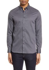 Ted Baker London Hamtie Slim Fit Geo Print Button-Up Shirt in Navy at Nordstrom