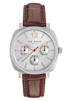 Ted Baker London Harryl Chronograph Leather Strap Watch
