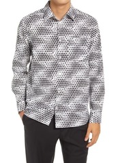 Ted Baker London Hudson Geo Tile Long Sleeve Button-Up Shirt