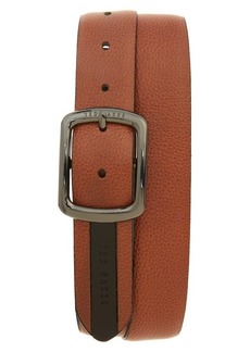 Ted Baker London Jaims Contrast Detail Leather Belt