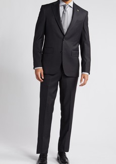 Ted Baker London Jay Slim Fit Solid Wool Suit in Charcoal at Nordstrom Rack