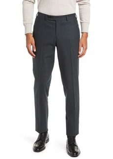 Ted Baker London Jerome Screen Check Trousers in Charcoal at Nordstrom