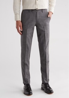 Ted Baker London Jerome Soft Constructed Flat Front Wool & Silk Blend Dress Pants