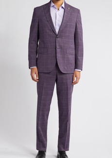 Ted Baker London Karl Slim Fit Plaid Stretch Wool Blend Suit