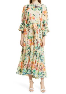 Ted Baker London Kyrie Long Sleeve Floral Maxi Dress in Multi at Nordstrom
