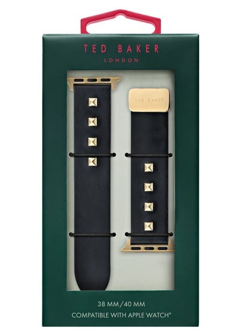 Ted Baker London Leather 20mm Apple Watch Watchband