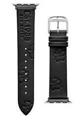 Ted Baker London Debossed Saffiano Leather Apple Watch Watchband
