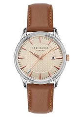 Ted Baker London Leather Strap Watch