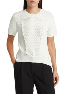 Ted Baker London Leiygh Short Sleeve Cotton Blend Sweater