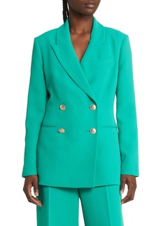 Ted Baker London Llaya Double Breasted Jacket in Green at Nordstrom Rack