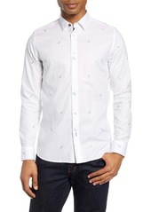Ted Baker London Nowhy Dragonfly Print Button-Up Shirt