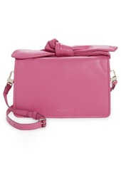 Ted Baker London Nyalina Knot Bow Leather Shoulder Bag in Pink at Nordstrom