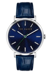 Ted Baker London Phylipa Leather Strap Watch