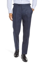 Ted Baker London Roy Extra Trim Fit Pleated Wool Trousers