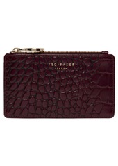 Ted Baker London Rullia Croc Embossed Leather Wallet