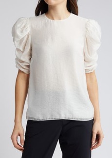 Ted Baker London Sachiko Ruched Elbow Sleeve Top