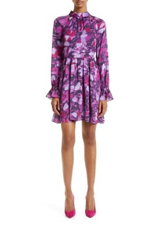 Ted Baker London Sammieh Floral Print Long Sleeve Fit & Flare Dress