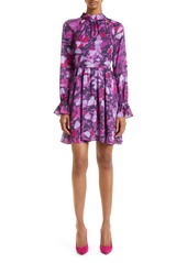 Ted Baker London Sammieh Floral Print Long Sleeve Fit & Flare Dress in Purple at Nordstrom Rack