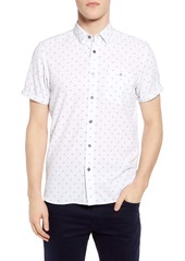 Ted Baker London Slim Fit No Chip Short Sleeve Button-Up Shirt