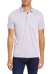 Ted Baker London Slim Fit Woven Collar Polo