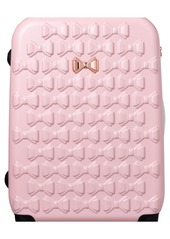 Ted Baker London Medium Beau Bow Embossed Four-Wheel 27-Inch Trolley Suitcase - Pink