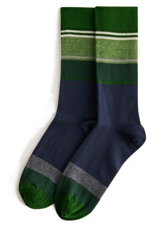 Ted Baker London Sokkfor Stripe Organic Cotton Blend Dress Socks