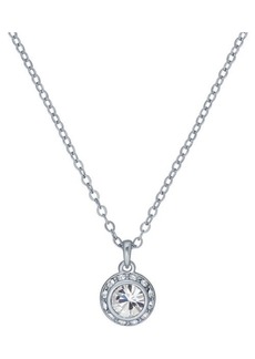 Ted Baker London Soltell Solitaire Crystal Halo Pendant Necklace