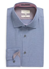 Ted Baker London Supia Slim Fit Dress Shirt in Mid Blue at Nordstrom Rack