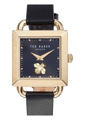 Ted Baker London Taliah Bee Leather Strap Watch
