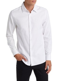 Ted Baker London Lecce Textured Stripe Button-Up Shirt