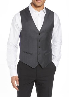 Ted Baker London Troy Slim Fit Solid Wool Vest