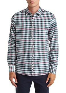 Ted Baker London Wilby Check Regular Fit Long Sleeve Button-Up Shirt