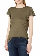 Ted Baker London Women's Frill Sleeve Detail Top  Size