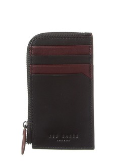 Ted Baker Nanns Contrast Detail Leather Zip Around Card Case