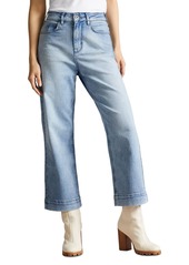 Ted Baker Roseum Cropped Wide Leg Jeans in Light Wash
