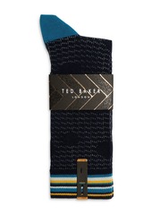Ted Baker Spotted & Textured Crew Socks