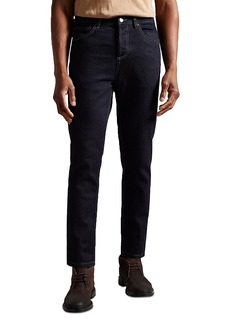 Ted Baker Stretch Straight Slim Fit Jeans in Dark Blue