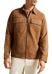 Ted Baker Thierry Suede Zip Shacket