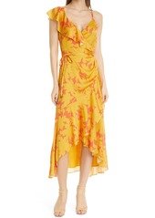Women's Ted Baker London Asymmetric Ruffle Wrap Dress