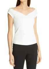 TED BAKER LONDON Carro Sweetheart Blouse in White at Nordstrom