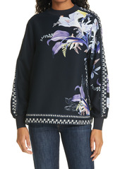 Women's Ted Baker London Decadence Floral Long Sleeve Top