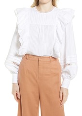 Ted Baker London Double Frill Blouse in Ivory at Nordstrom