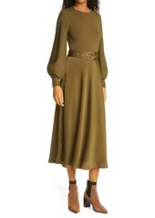 Women's Ted Baker London Gwenii Belted Long Sleeve Midi Dress